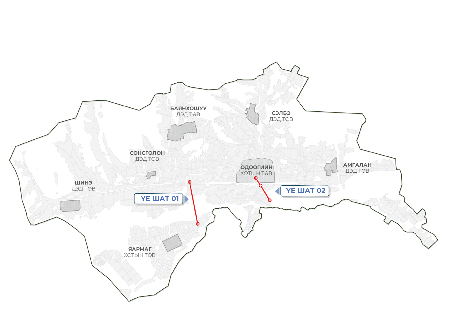UB cable car route map
